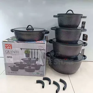 20 Pieces Ucc Life Granite Cookware Pot Set