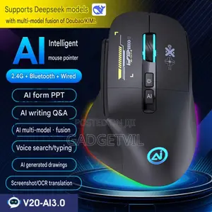 Three-Mode Bluetooth Ai Voice Mouse V20 Translation Mouse