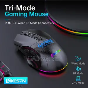 12800dpi 3-mode 9-button Macro Definition Ergonomic Wireless Mouse