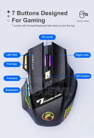 Wireless Ergonomic Optical Gaming Mouse
