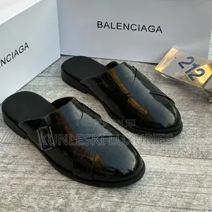 Original Balenciaga Patent Leather Half Shoe