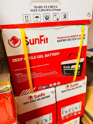130ah 12v Sunfit Dry Cell Battery. Best Importer and Distributor Lagos