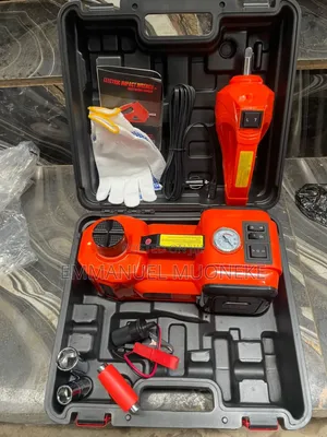 12v Dc Electric Hydraulic Car Jack And Impact Wrench Kit.