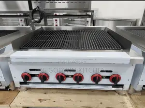 6 Burners Gas Lava Rock Grill