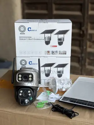 V380 Pro Wifi Dual Lens Solar Energy Alert PTZ Security Camera