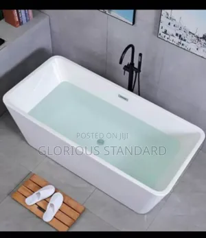 Free Standing Bathtub Square White