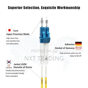 Lc to Lc Single-Mode Duplex Fiber Optic Patch Cable