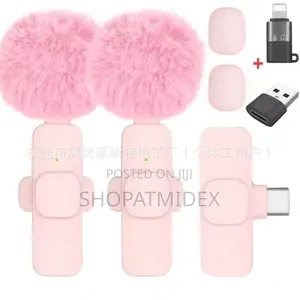 Dual Noise Cancelling Wireless Microphone With 3 in 1 Receiver