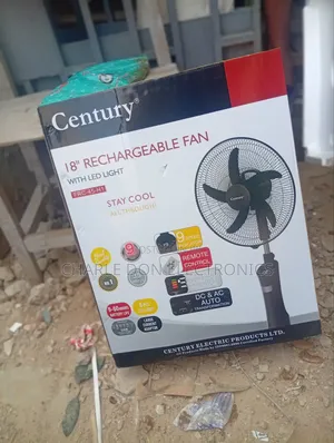 Century 18” Rechargeable Standing Fan – Powerful Long-Lasting