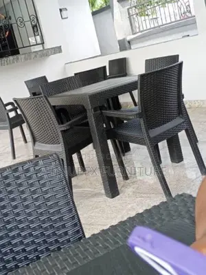 Strong 4 Seaters Plastic Chairs and Table