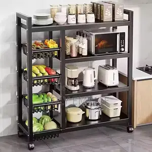 Kitchen Shelf Floor-to-Floor Vegetable Household Storage Rack Pot Rack