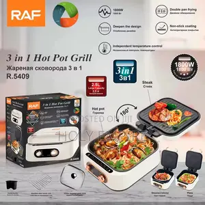 3 in 1 Hot Pot Grill Electric Cooker