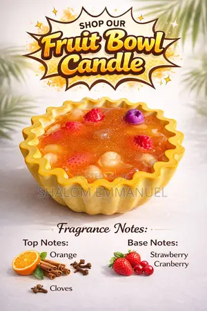 Dessert Soy Scented Candle–Strawberry Berry Parfait-Scented Treats .