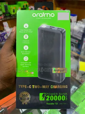 Oraimo Power Bank 20000mah Type-C/Two Ways Charging