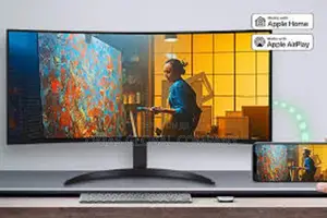 Lg 34sr65qc-B 34-Inch Myview Smart Monitor Curved WQHD Screen 100hz