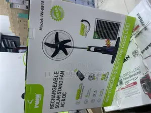 Iwin 18” Solar Rechargeable Fan – Powerful Energy-Saving