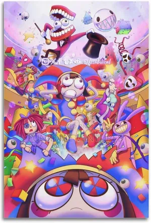 8pcs the Amazing Digital Circus Poster Room Decor