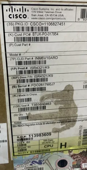 Brand New Cisco Isr4321/ 4321 Integrated Services Router