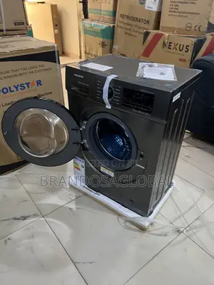 Strong-Build Polystar6kg Black Front Load Washing Machine[Pv-Twd7.1gl