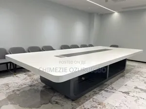 Executive White Coloured Six Meters Conference/Boardroom Table