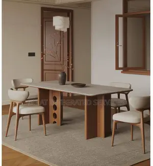 Marble Top Luxurious Dining Set For Family Of 6
