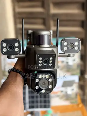 4-Lens Aov PTZ Solar Security Camera