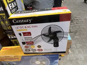 Century 16" Dc Ac Fan – 2-in-1 Emergency Fan With Super Airflow