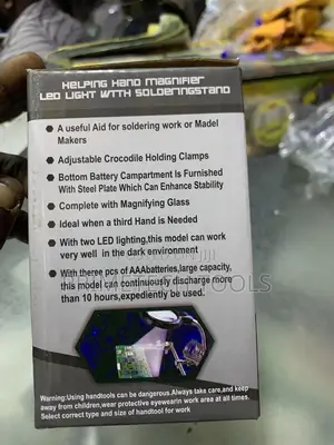 Hand Magnifier Led Light With Solderingstand