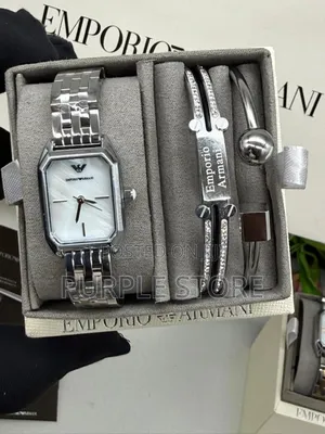 Emporio Armani Women's Quality Non Tarnish Watch and Bracelets Set