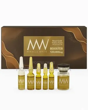 Miracle White Royal Gold 120000mg Whitening Injection 6 Sessions