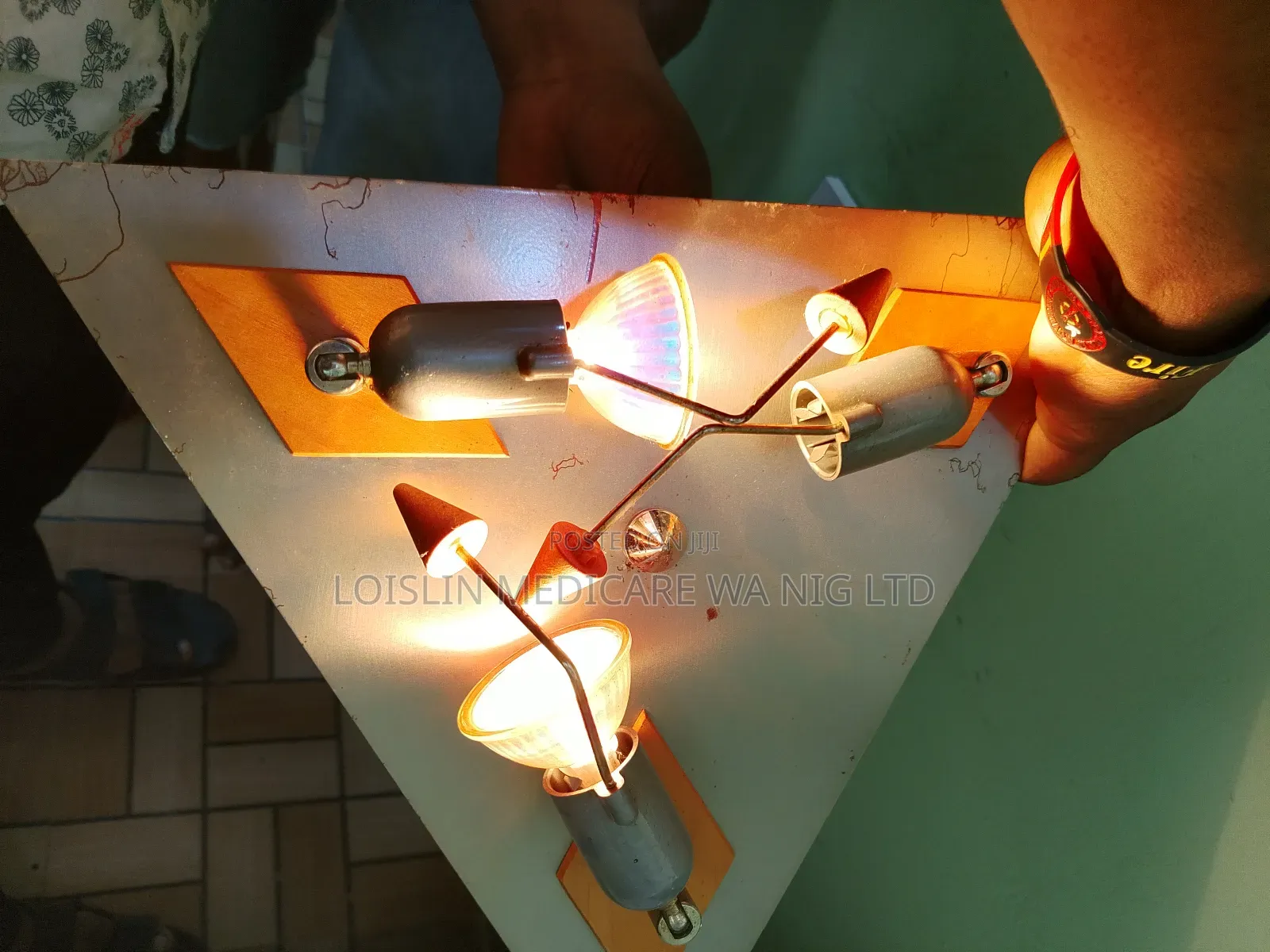 Triangular Wall Mounted Chandelier