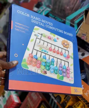 Color Hand Moved Digital Computing Board Ages 3+