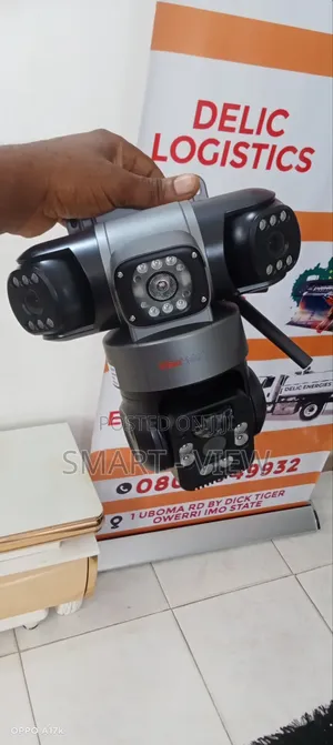 Solar CCTV Surveillance Camera Triple Lens 4g Sim Enabled