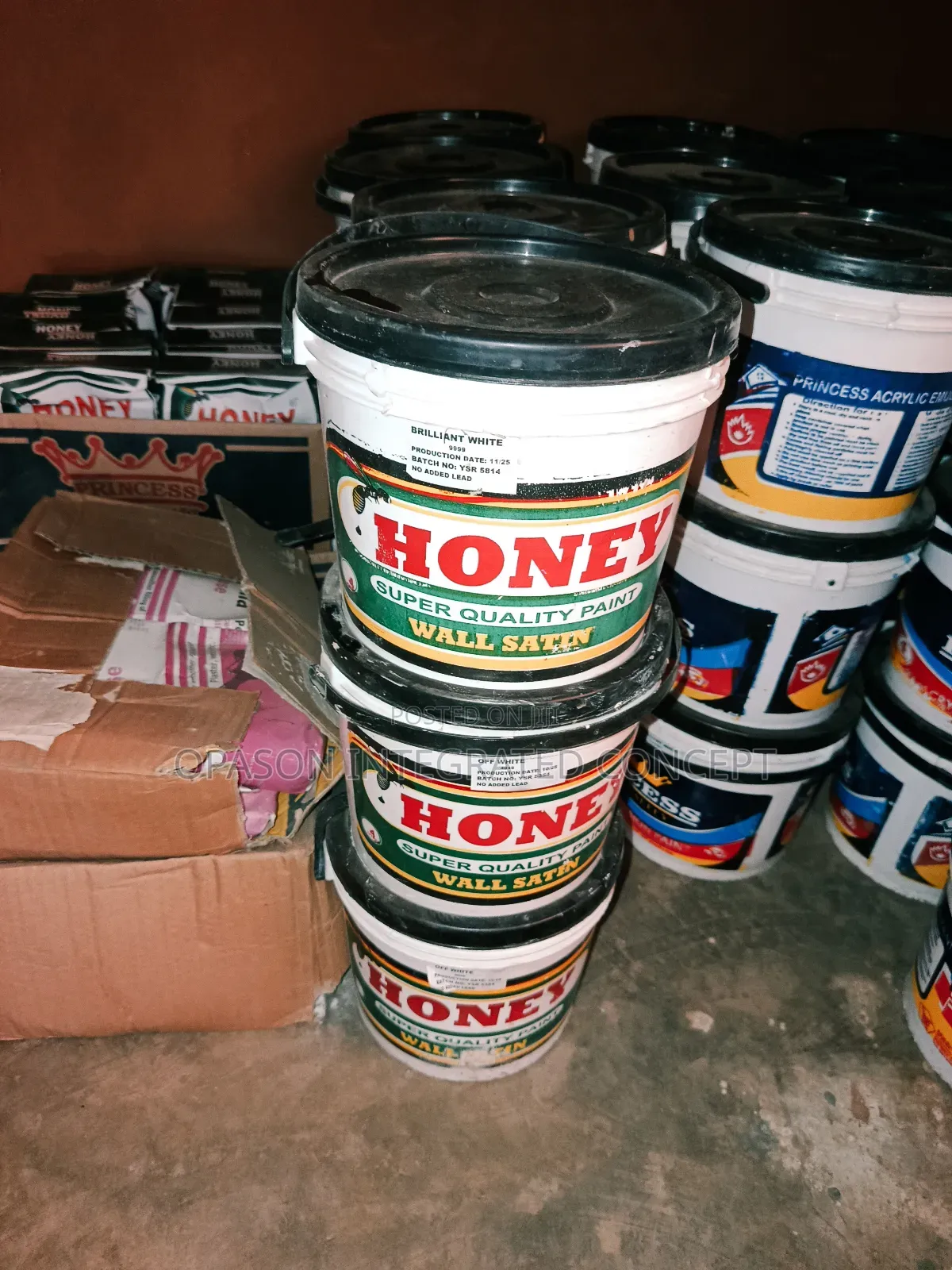 4 Liters Honey Satin Paint