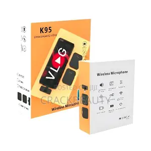  Wireless Lavalier Noise Cancelling Double Microphone for Vlogging