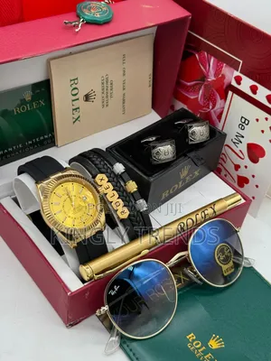 Exclusive Rolex Skydweller Rubber Wristwatch Set for Men