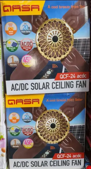 Ac /Dc Solar Ceiling Fan