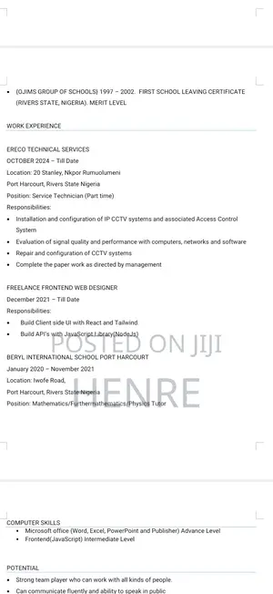 It Support - Portharcourt