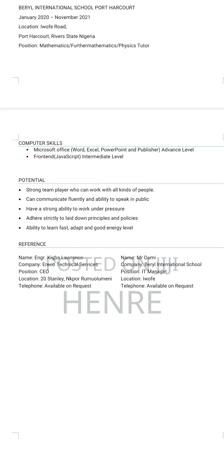 It Support - Portharcourt