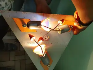 Triangular Wall Mounted Chandelier