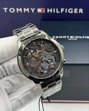 Original Tommy Hilfiger Silver Chain Watch Available in Store