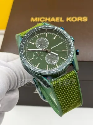 Original Michael Kors Accelerator Oliv Green Watch Available in Store