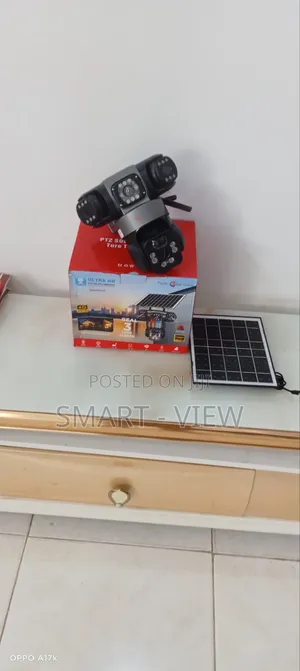 Triple Lens 4g Sim Enabled Solar Powered CCTV Camera