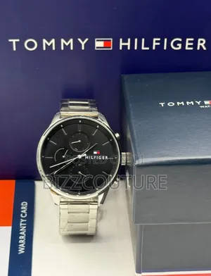 Original Tommy Hilfiger Silver Chain Watch Available in Store