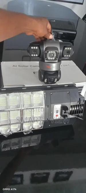 PTZ Solar CCTV Camera With Solar Powered Street Light