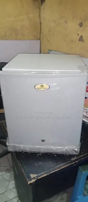 Bedside Refrigerator White Gold,Low Voltage,Fast Cooling,(Bad Carton)