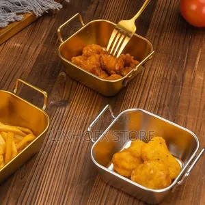 Stainless Steel Square Small Chops Plate