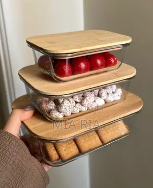 Storage Bowls With Bamboo Lid