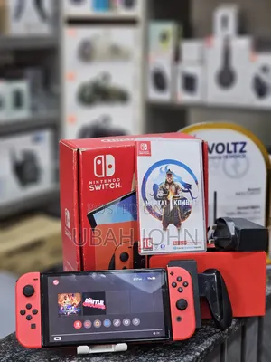 Clean Nintendo Switch Oled Mario Red Edition