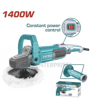 Total 1400w Angle Polisher, Variable Speed 1500-3600 Rpm